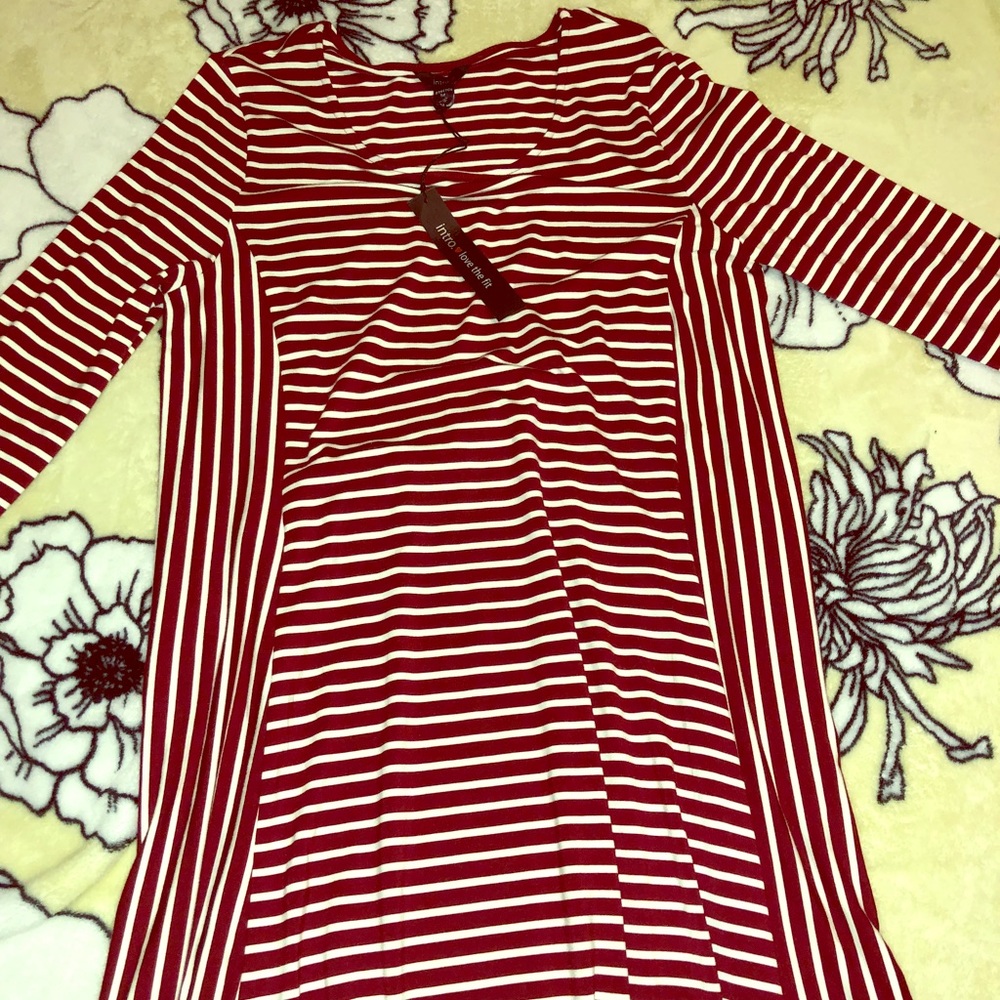 NWT intro stripes swing dress